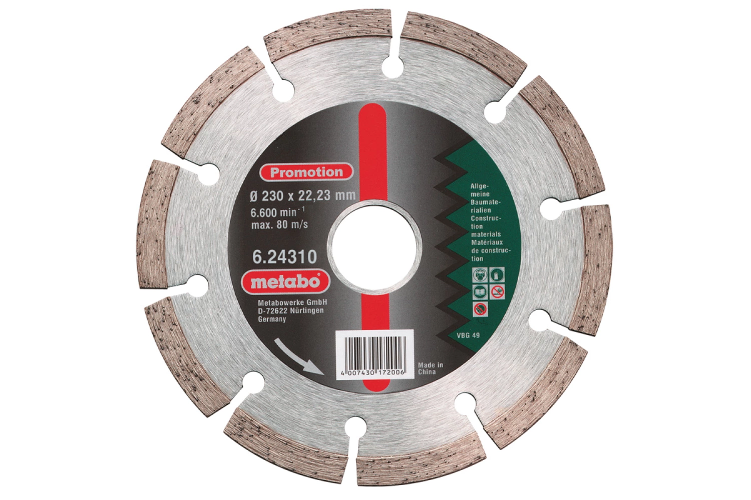 Metabo 624310000 DIA-DSS Disque diamantée - 230mm-image