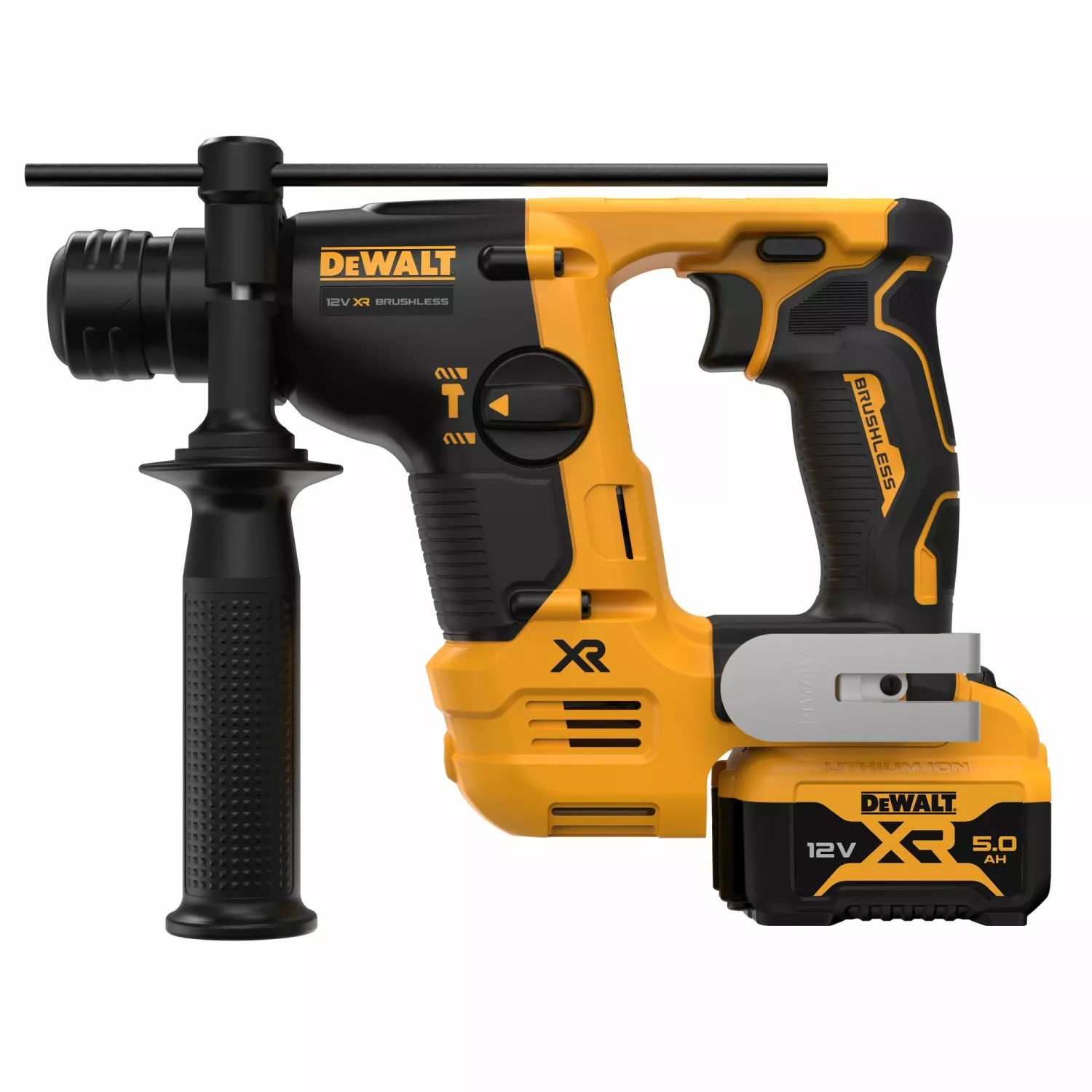 DeWALT DCH072P2-QW 12V Li-ion XR accu SDS-plus combihamer set (2x5.0Ah) in TSTAK - 1.1J - koolborstelloos-image