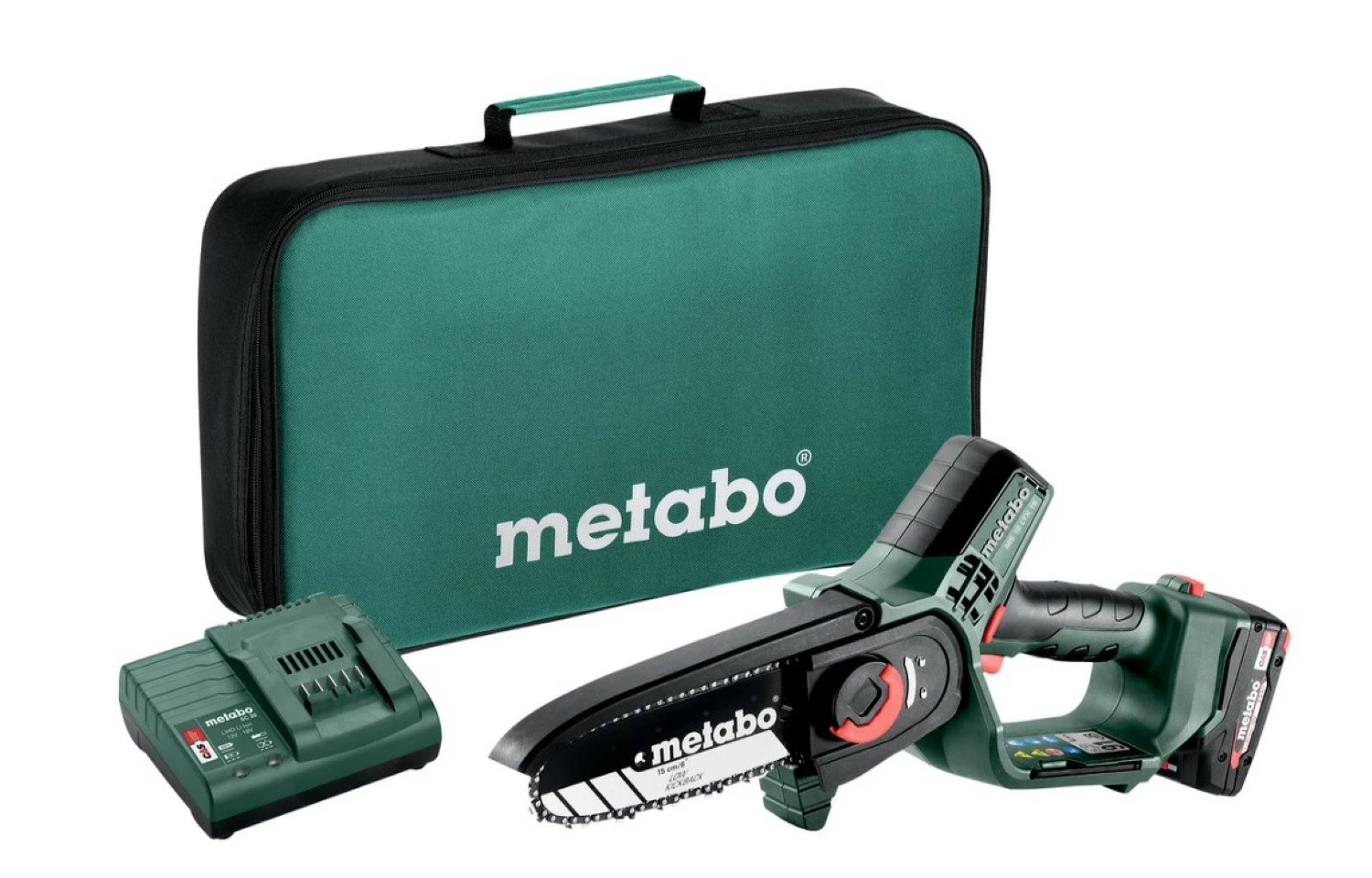 Metabo MS 18 LTX 15 Sécateur sans fil 18V Li-ion avec sac (1x 2.0Ah) - 15 cm-image