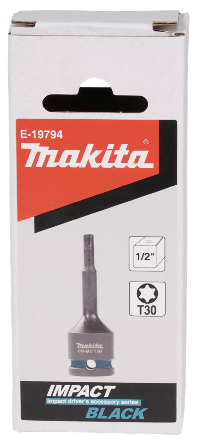 Makita E-19794 Embout de vissage à percussion T30x78mm - Impact Noir - 1/2" VK-image