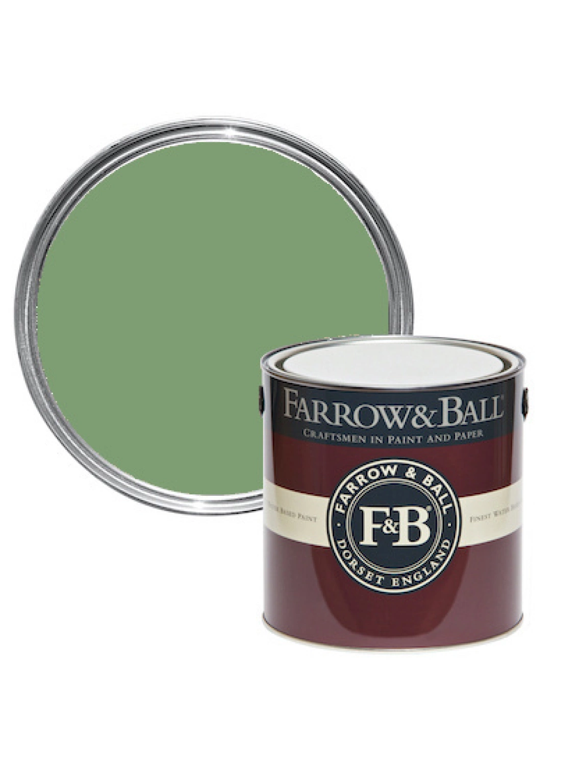 Farrow & Ball Full Gloss Folly Green No. 76 - 750ML 6 Year-image