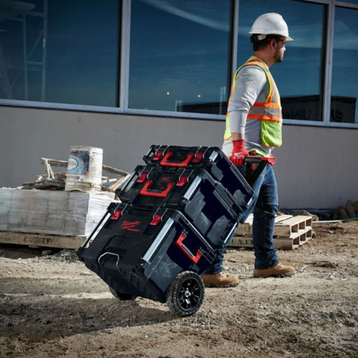 Milwaukee 4932464244 Packout 1 + 2 + 3 Opbergkoffer complete set-image