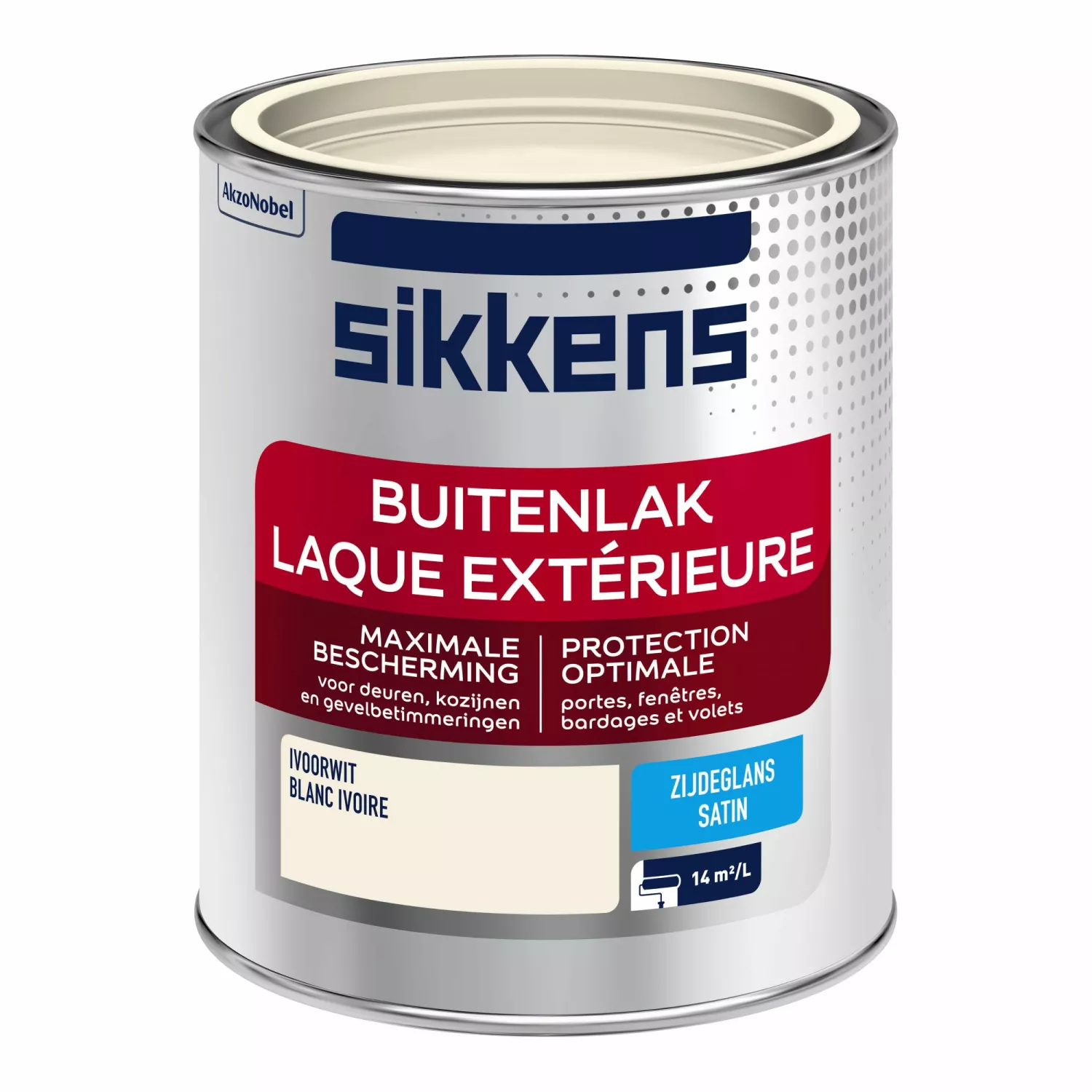 Sikkens Buitenlak Zijdeglans - Ivoorwit - 0,75L-image