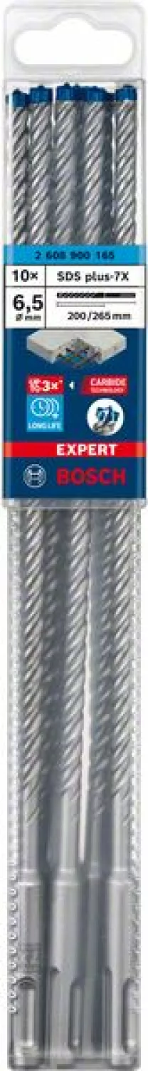 Bosch 2608900165 EXPERT SDS plus-7X hamerboor - 6,5 x 200 x 265 mm (10st)-image