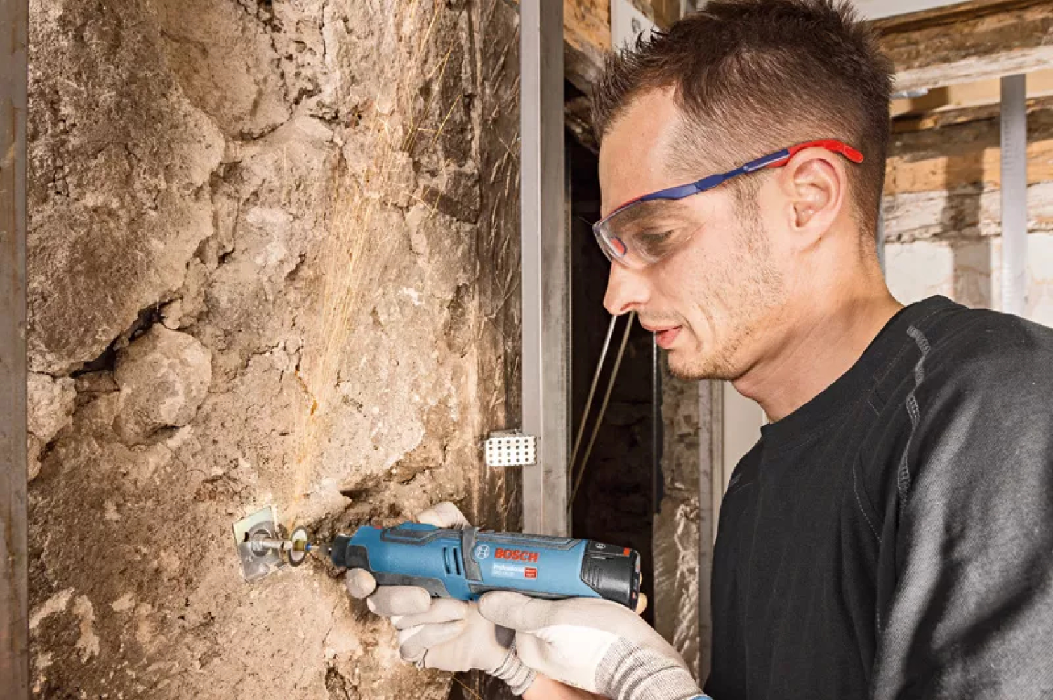 Bosch 06019C5000 - Système d'outil multi-usage sans fil GRO 12V-35 C&G - machine seule-image