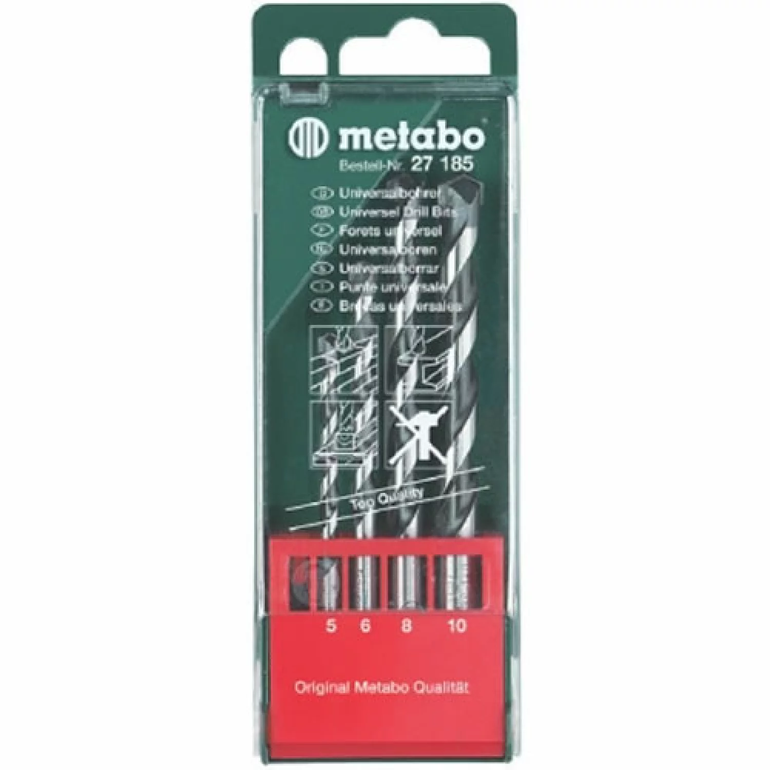 Metabo 627185000 Coffret 4 pièces pour mèches universelles