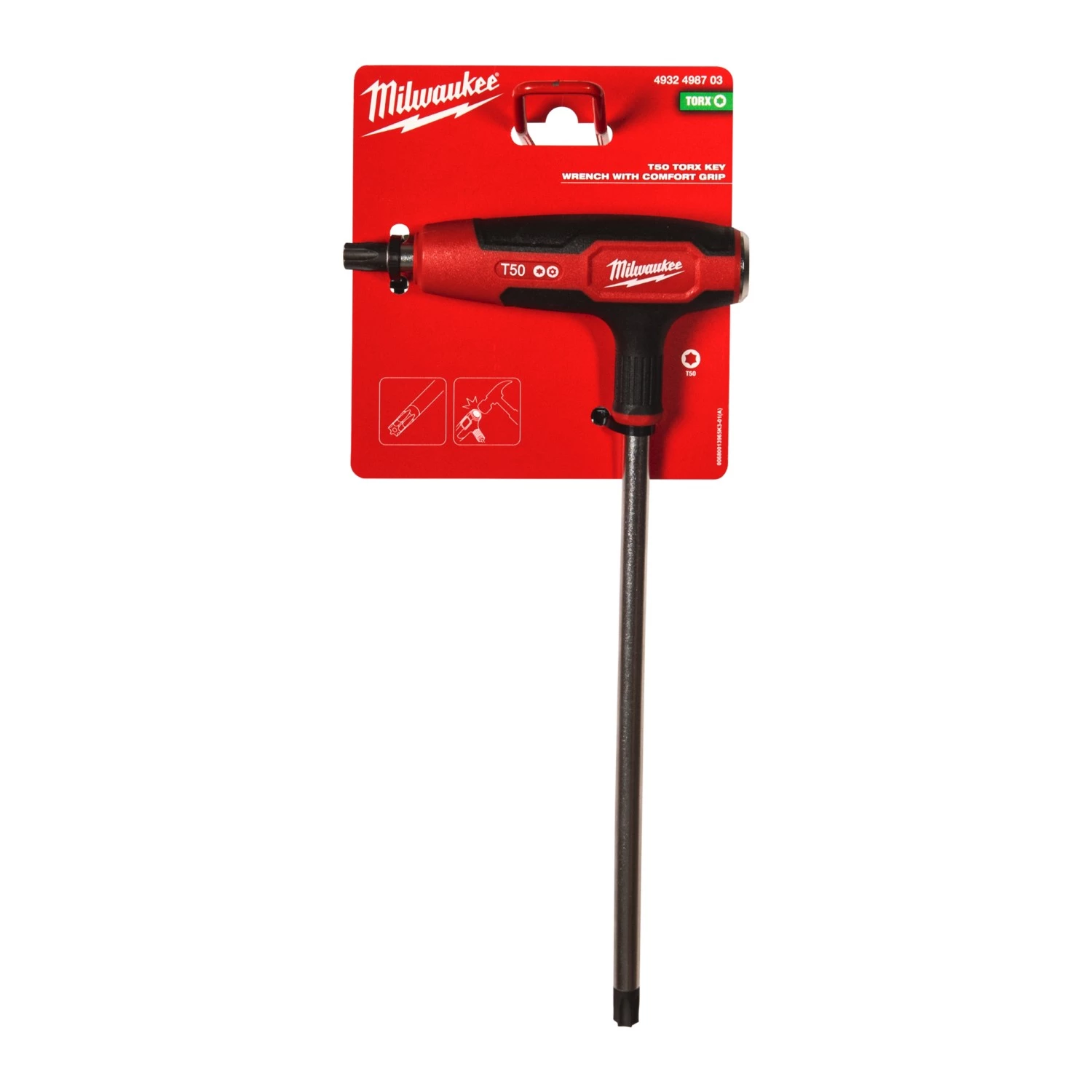 Milwaukee 4932498703 Tournevis Torx à poignée en T avec poignée confortable - T50-image