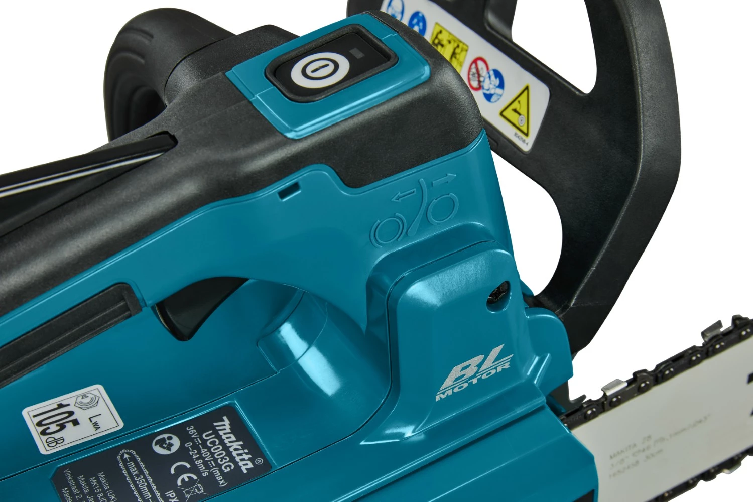 Makita UC003GZ02 XGT 40V Max Li-Ion accu Tophandle kettingzaag body - 30 cm - carving-image