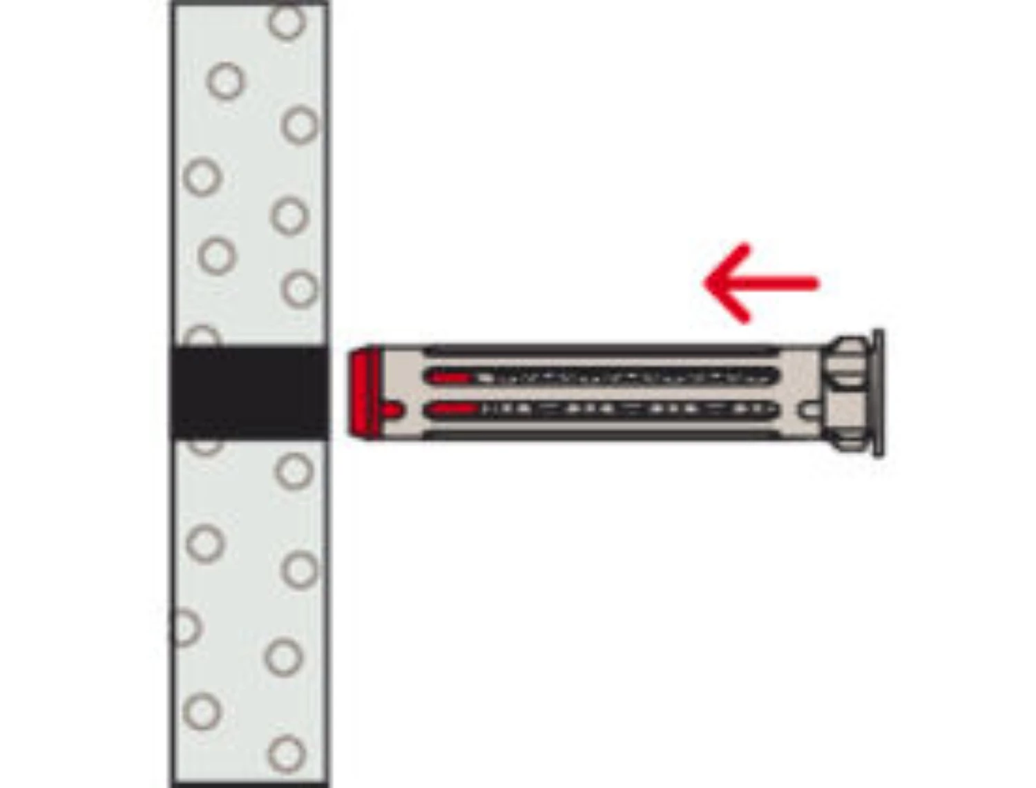 Fischer 572920 Hollewandplug DuoHM 4 X 55 S PH PZ, bolkopbout met PZ opname-image
