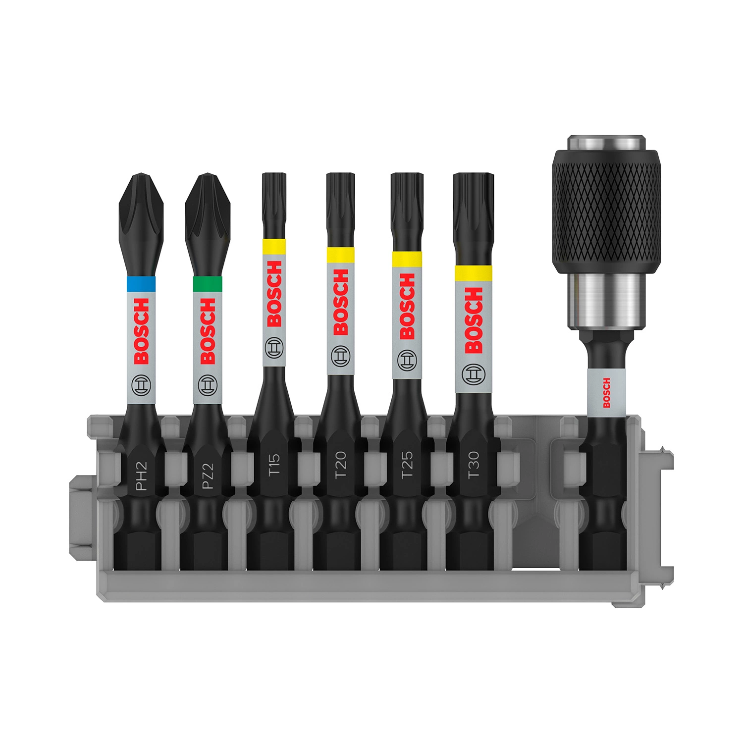 Bosch 2608522327 7-delige impact control bitset - PH2 / PZ2 / T15 / T20 / T25 / T30-image