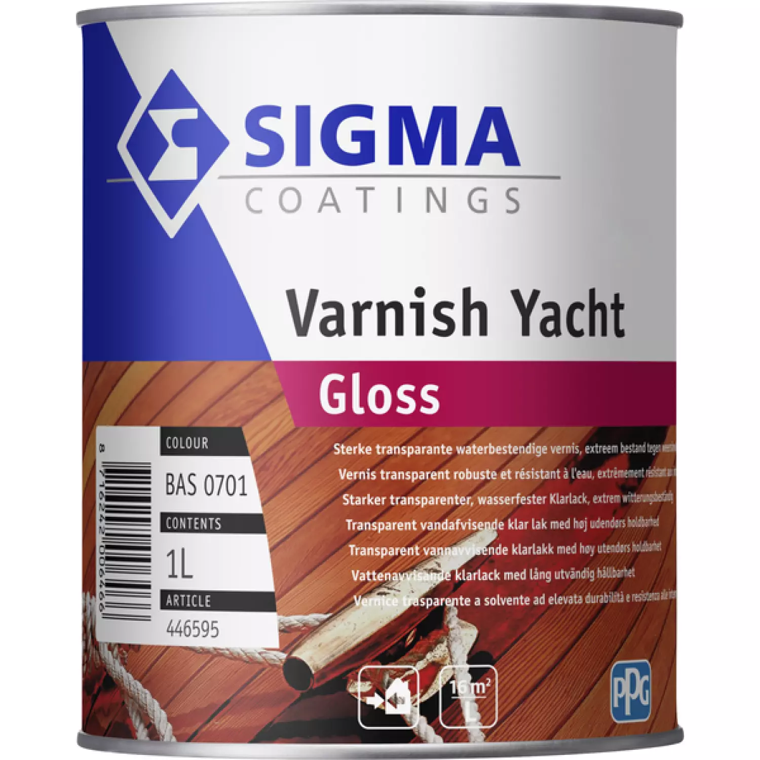 Sigma VERNIS YACHT GLOSS SB CLAIR BLANC 0701 1L-image