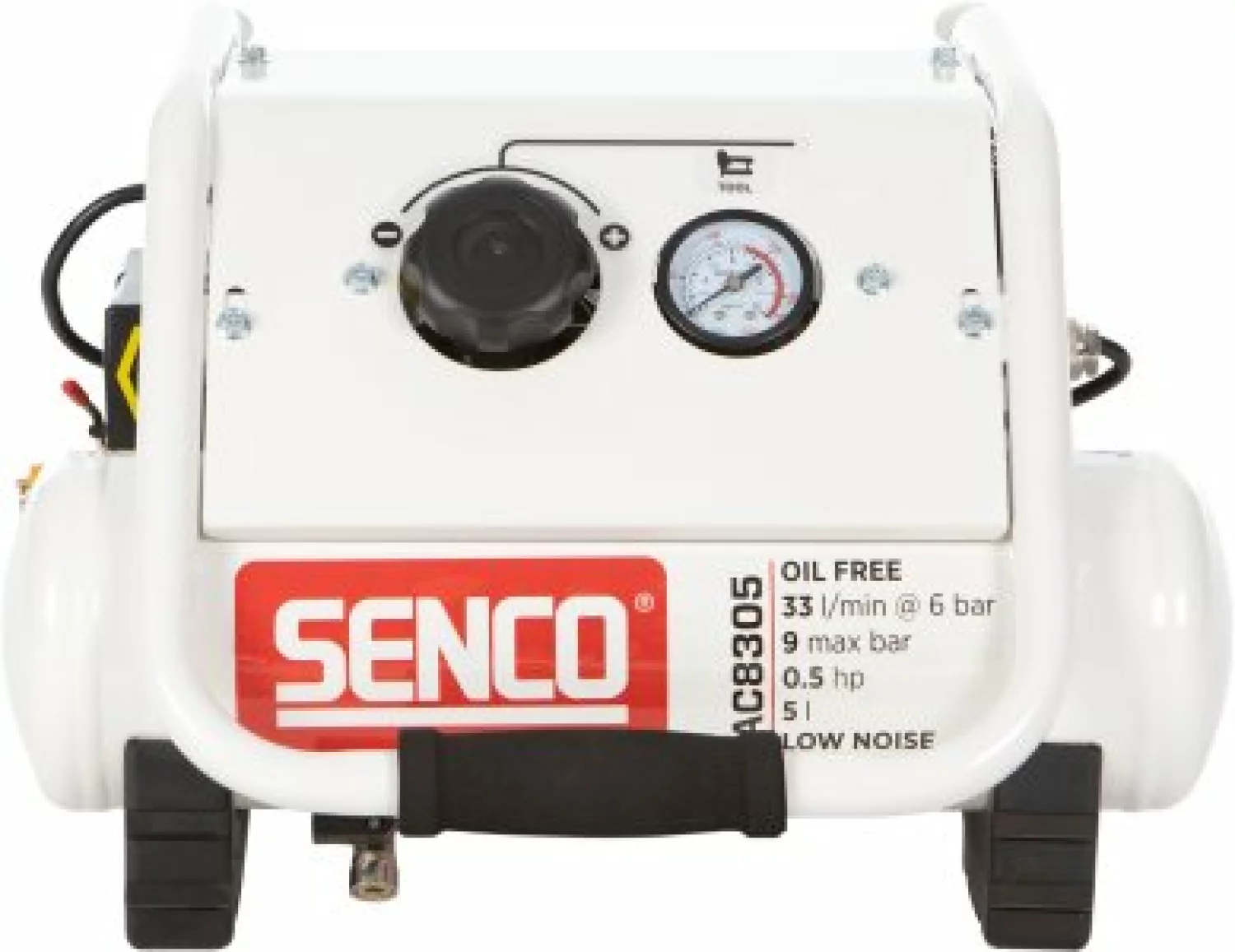 Senco AC8305 - Compresseur d'air silencieux - 350W - 9 bar - 5L - 33L/m-image