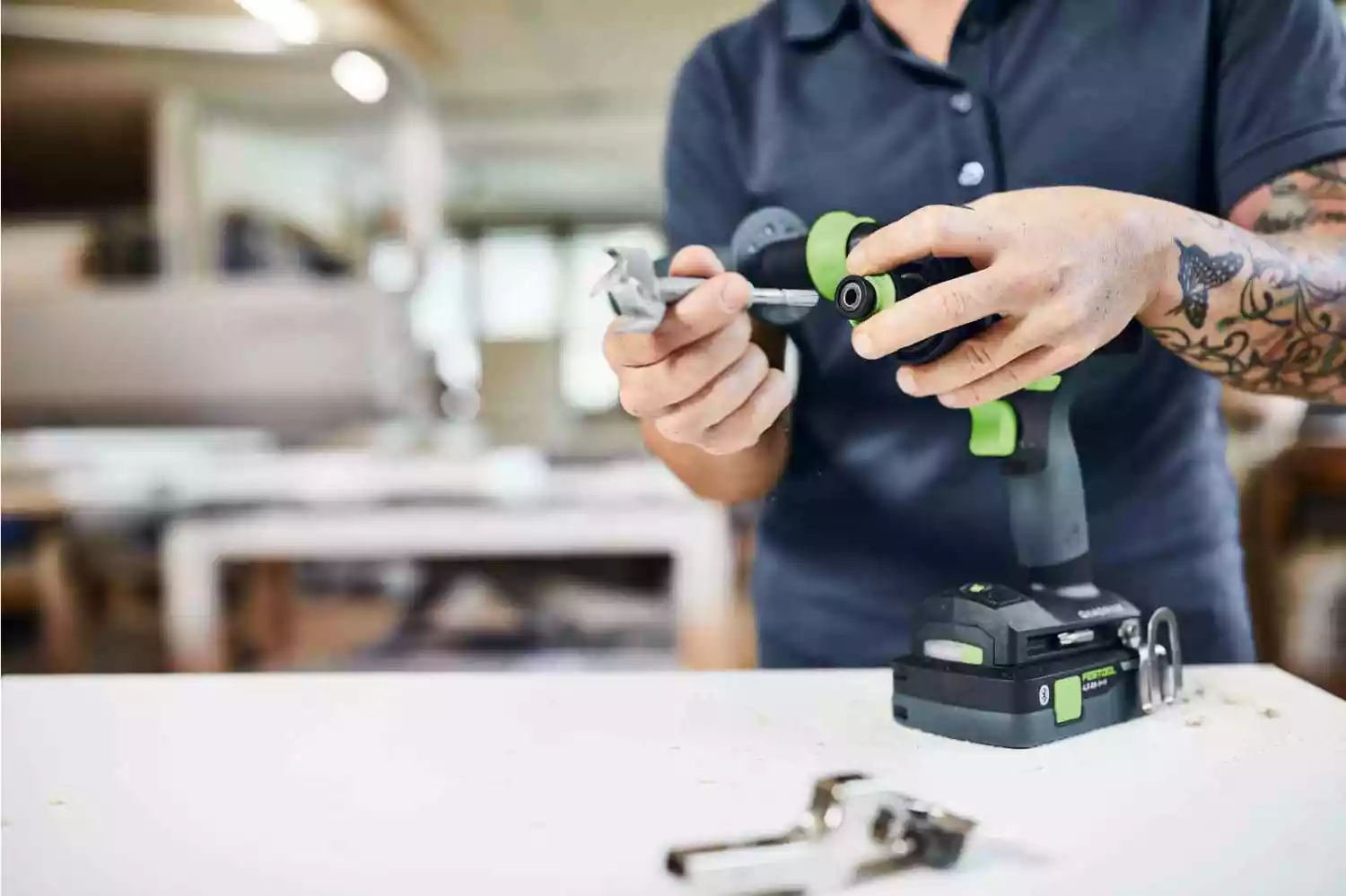 Festool TDC 18/4 I-Basic QUADRIVE 18V Li-Ion accu schroefboormachine body in systainer - 75Nm-image