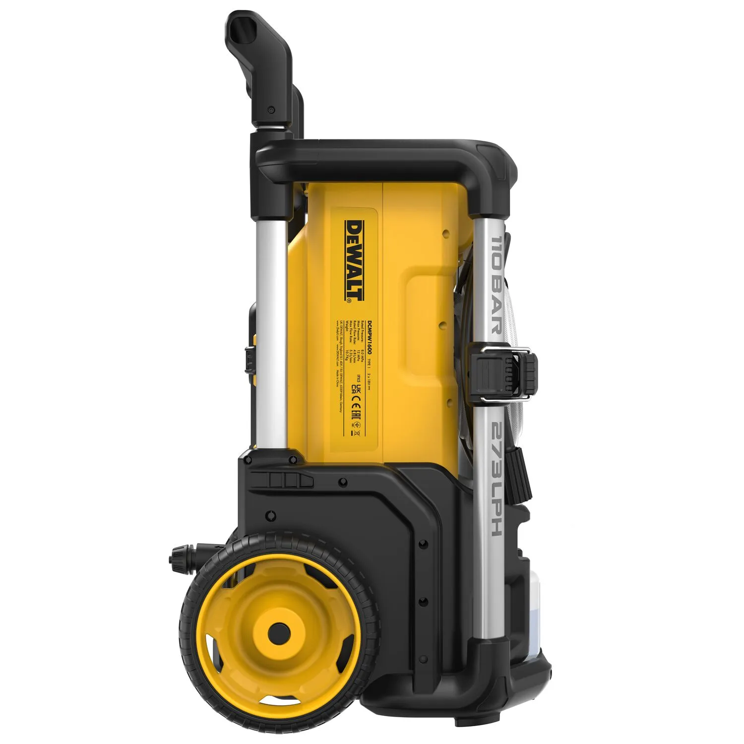 DeWalt DCMPW1600N 18V XR Li-Ion Accu Hogedrukreiniger body - 110 bar