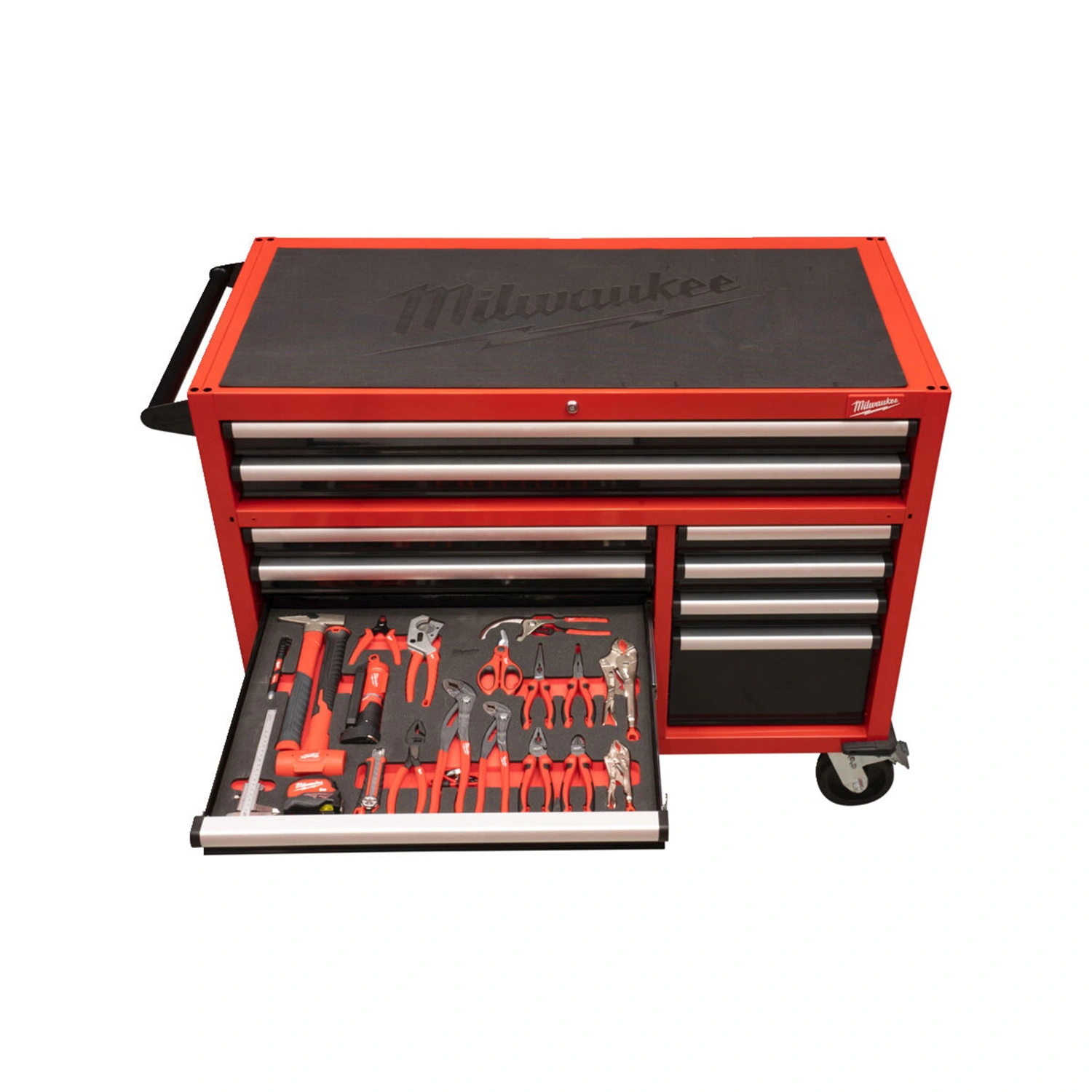 Milwaukee 4932502079 TOOLGUARD Stalen Gereedschapswagen gevuld - 501-delig -  10 laden - 46" / 117 cm