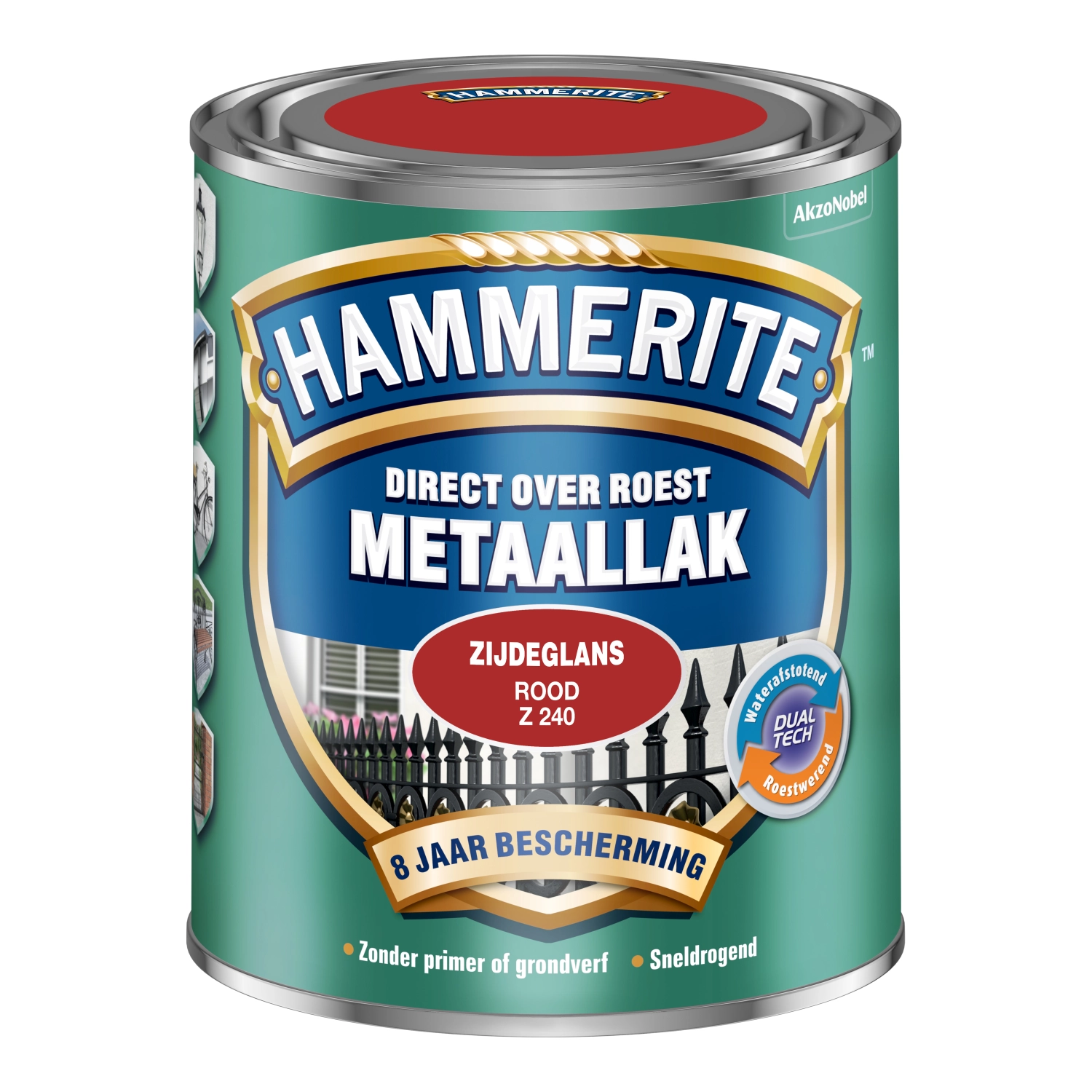 Hammerite Metaallak Zijdeglans Rm - Rood - 750ml-image