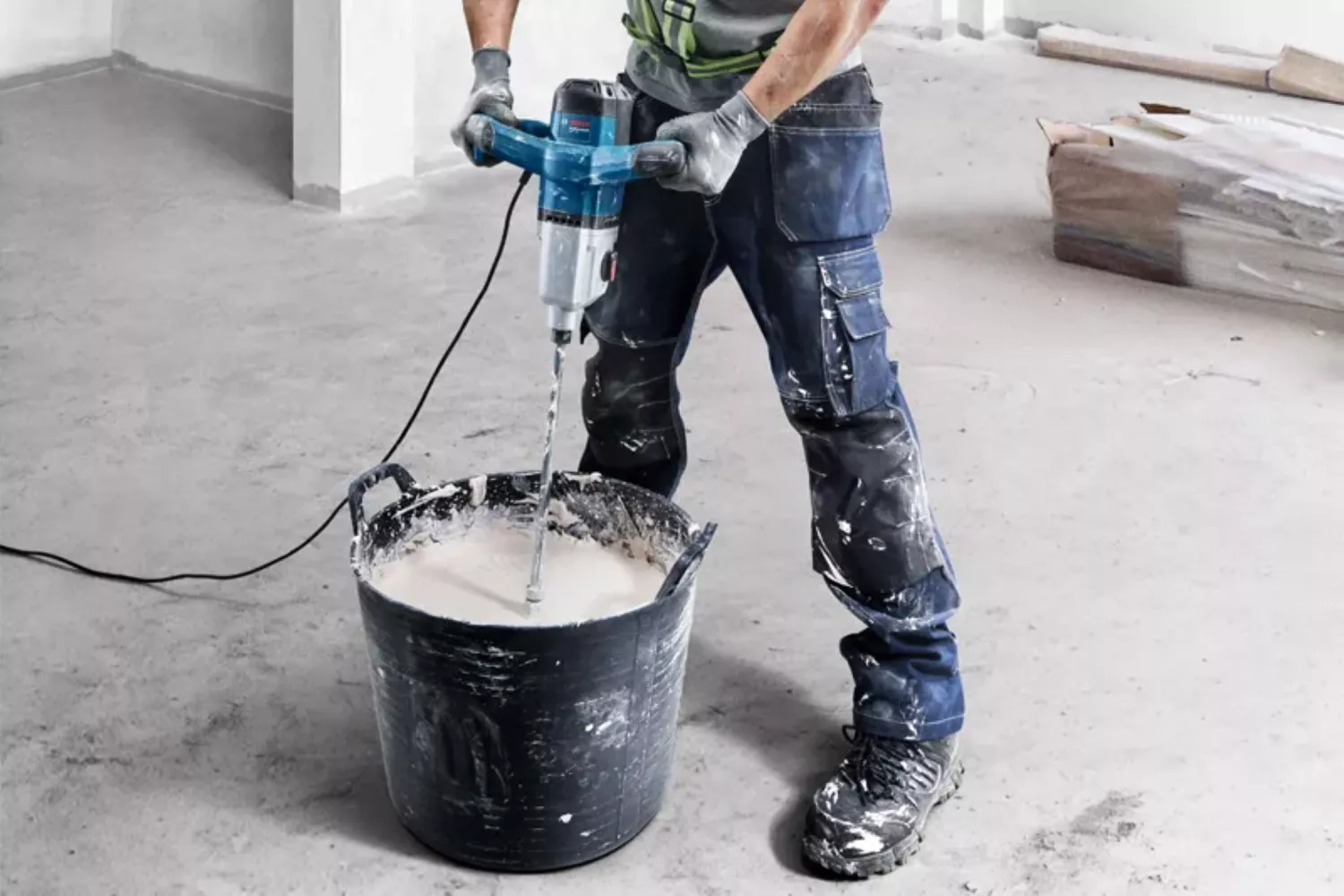 Bosch GRW 140 Mélangeur avec garde de mélange 140 mm - 1400 W - M14-image