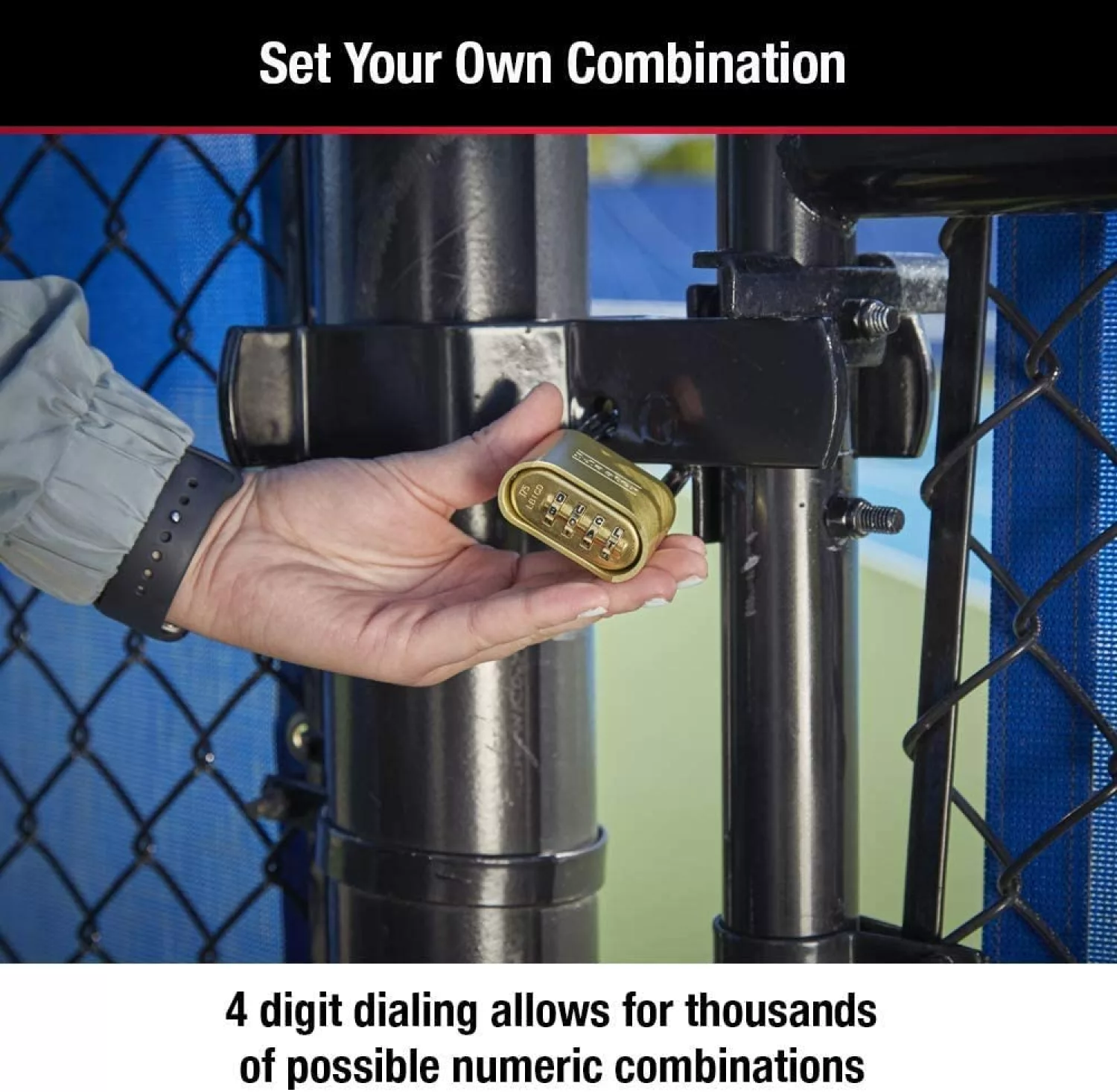 Master Lock 175EURDLH Hangslot 52mm breed - cijfercode - 51mm lange beugel-image