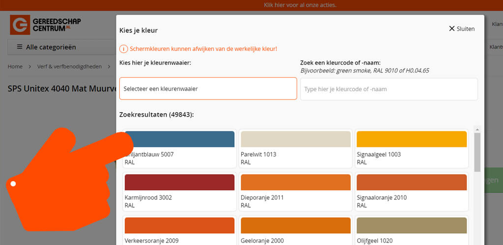 Nieuw! Gereedschapcentrum Kleurenwaaier-image