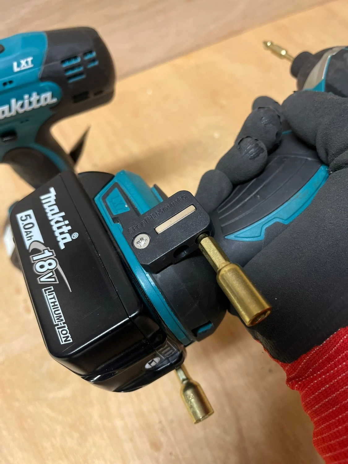 StealthMounts BH-MK-S-BLK-2 BLACK Porte-embout magnétique pour Makita - Noir - 2-pack-image