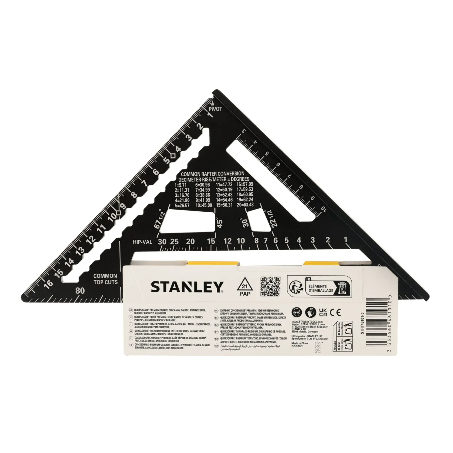 Stanley STHT46101-0 Meetdriehoek - Aluminium - 18cm