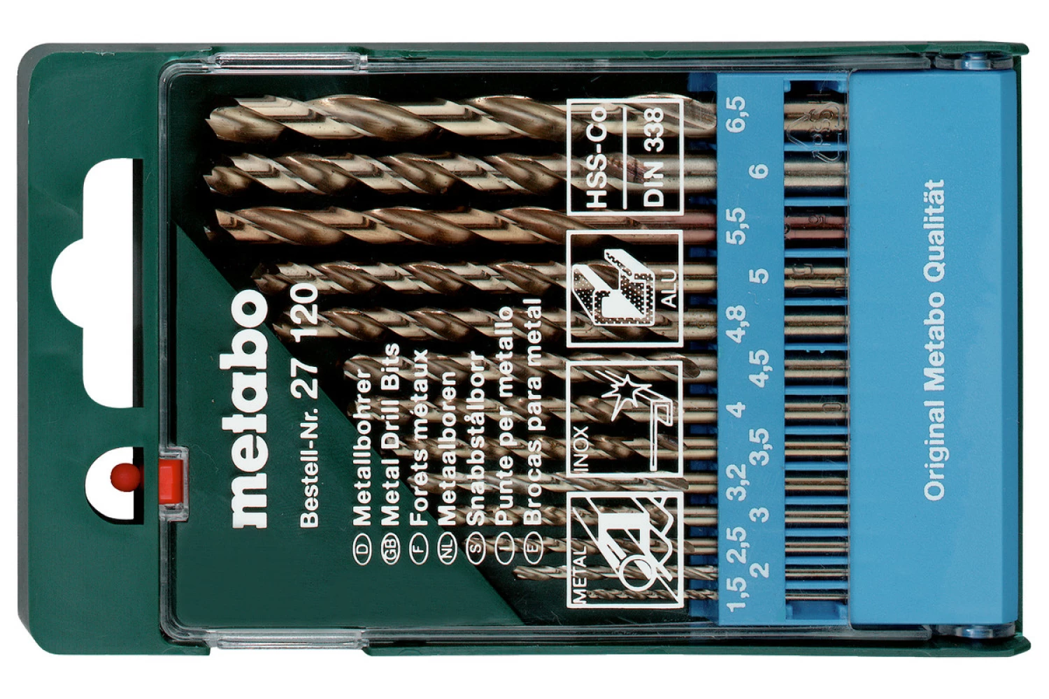 Metabo 627120000 13 forets métalliques en cassette de perçage