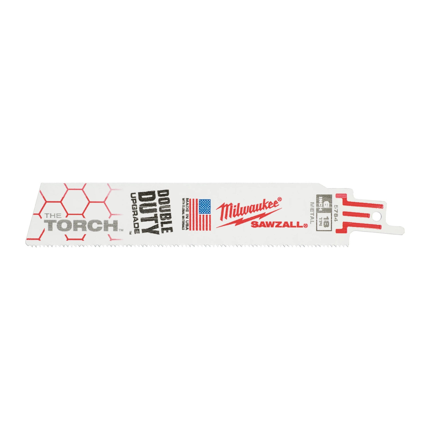 Milwaukee 48475784 Lame de scie alternative Sawzall TORCH - 150 x 18TPI - métal - 5 pcs.-image