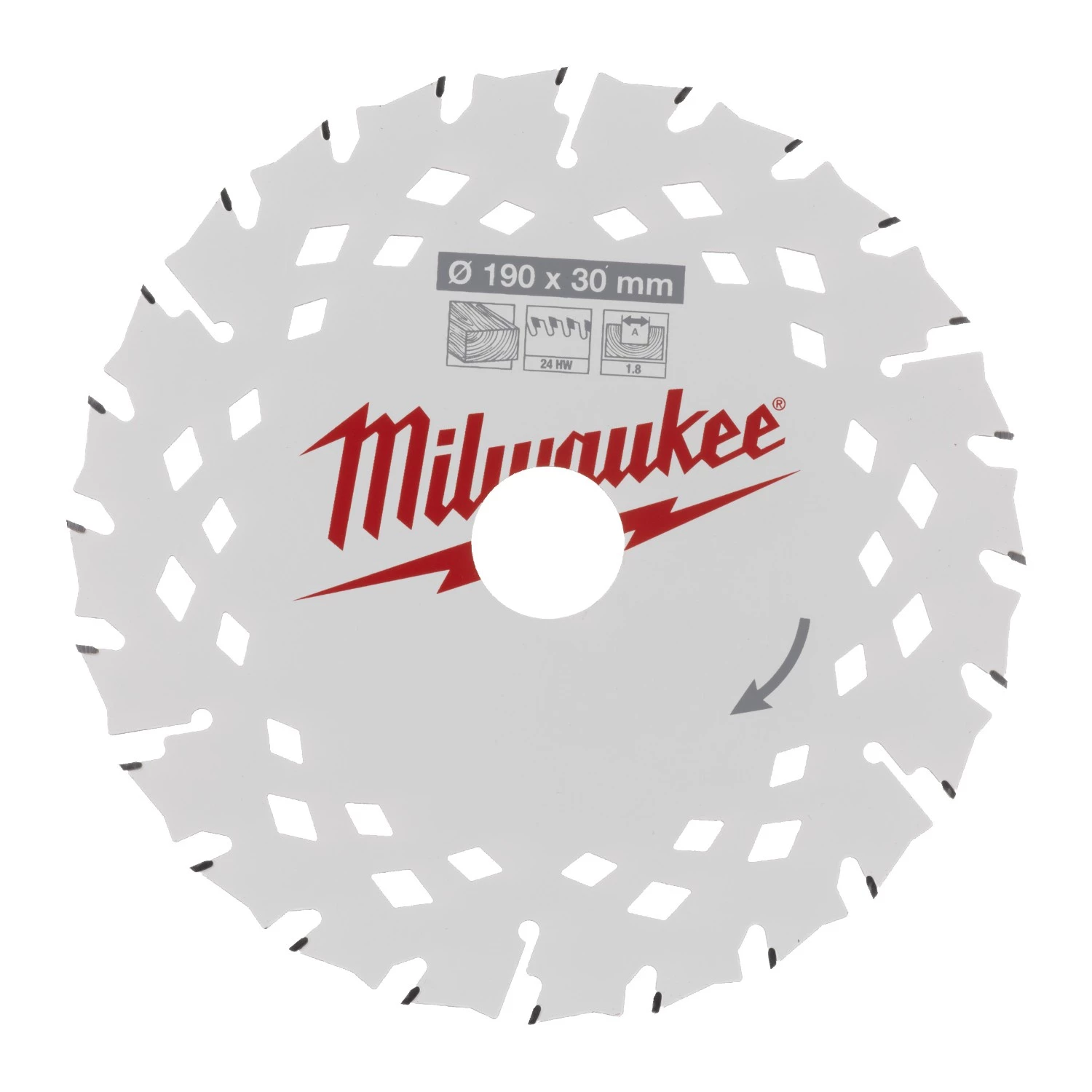 Milwaukee 4932498976 Lame de scie circulaire 190 x 30 x 24T-image