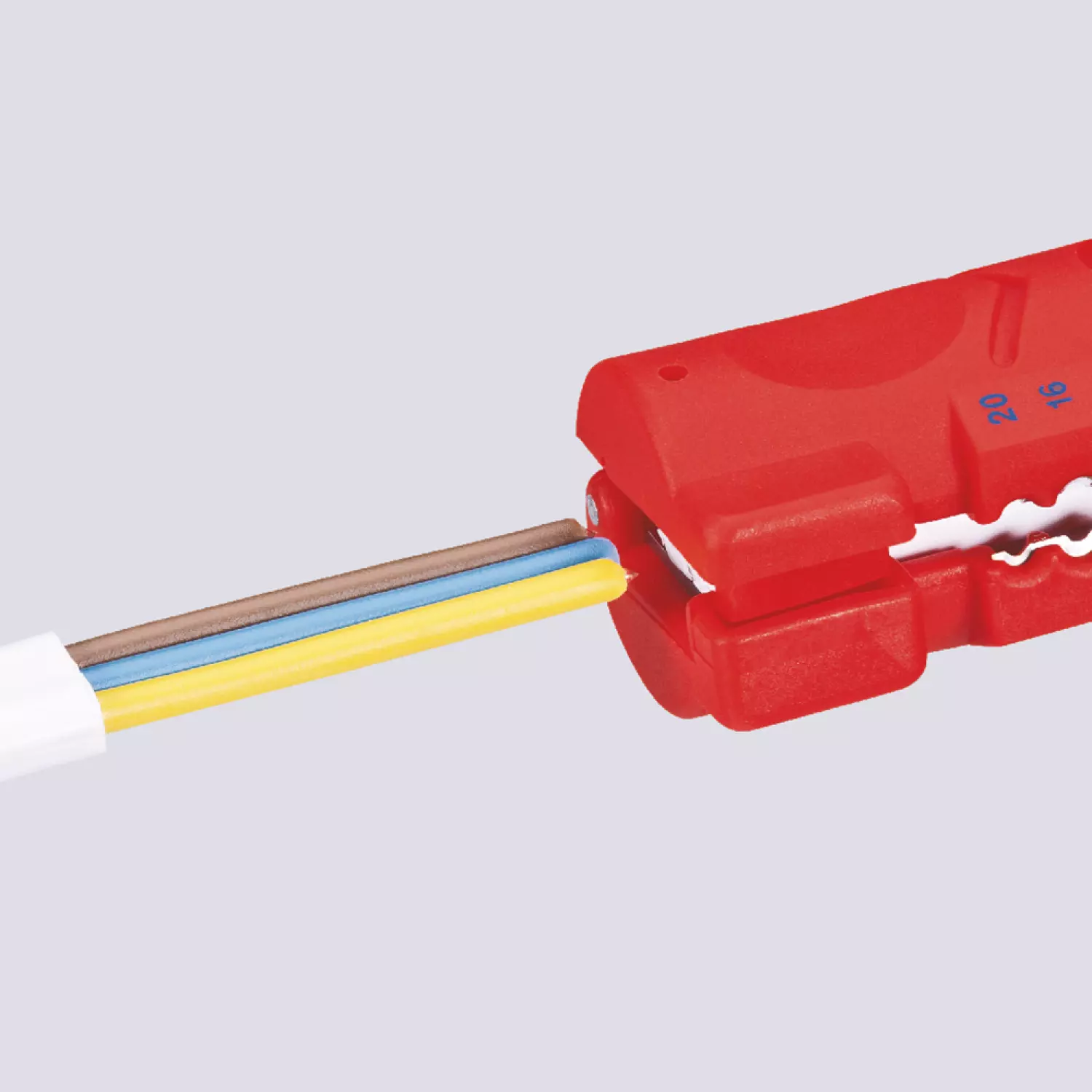 Knipex 16 64 125 SB Ontmantelingsgereedschap voor vlakke en ronde kabels - 125mm-image
