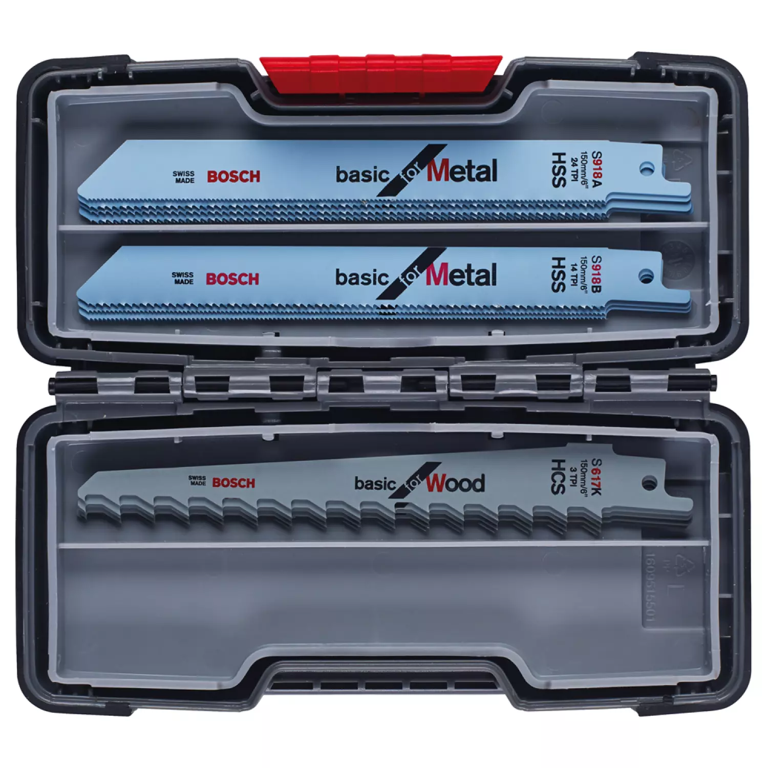 Bosch 2607010901 15 delige Reciprozaagbladen set in koffer - Hout/Metaal-image