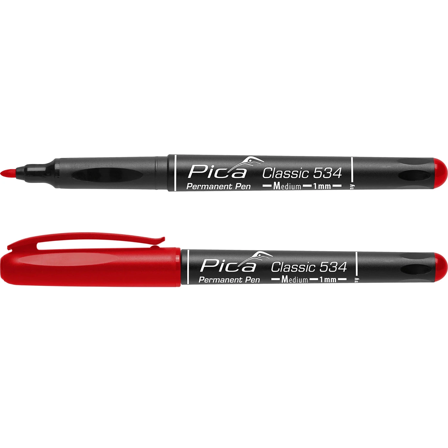 Pica 534/40 Classic Permanent Pen - Rond - Rouge - 1mm-image