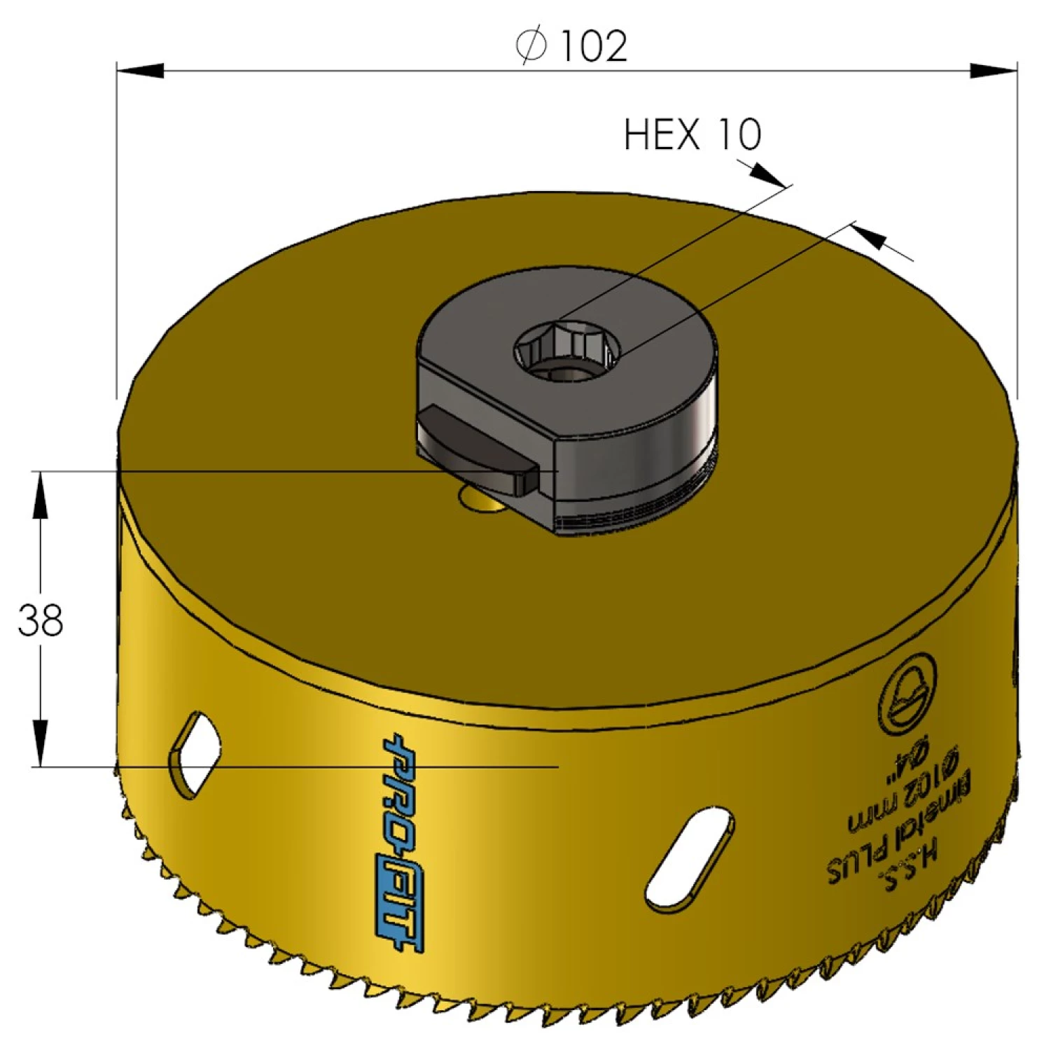 ProFit 9051102 Scie cloche BiMetal Plus - 102 mm-image