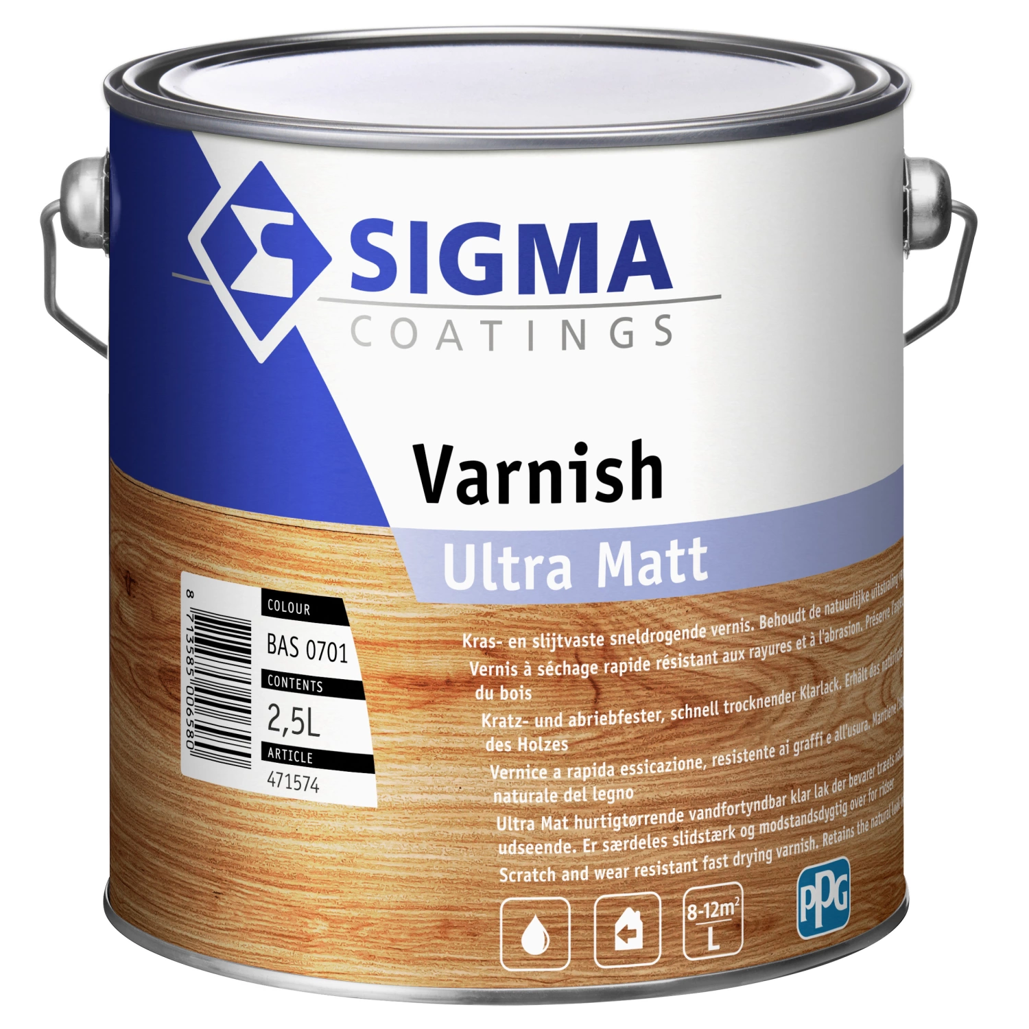 Sigma Varnish Ultra Matt - en couleurs mélangées - 2.5L-image