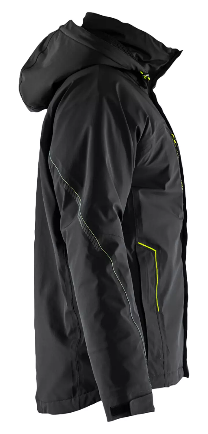 Blåkläder 4484 Lichtgewicht winterjas 4-weg stretch - Zwart/High Vis Geel - XXL-image