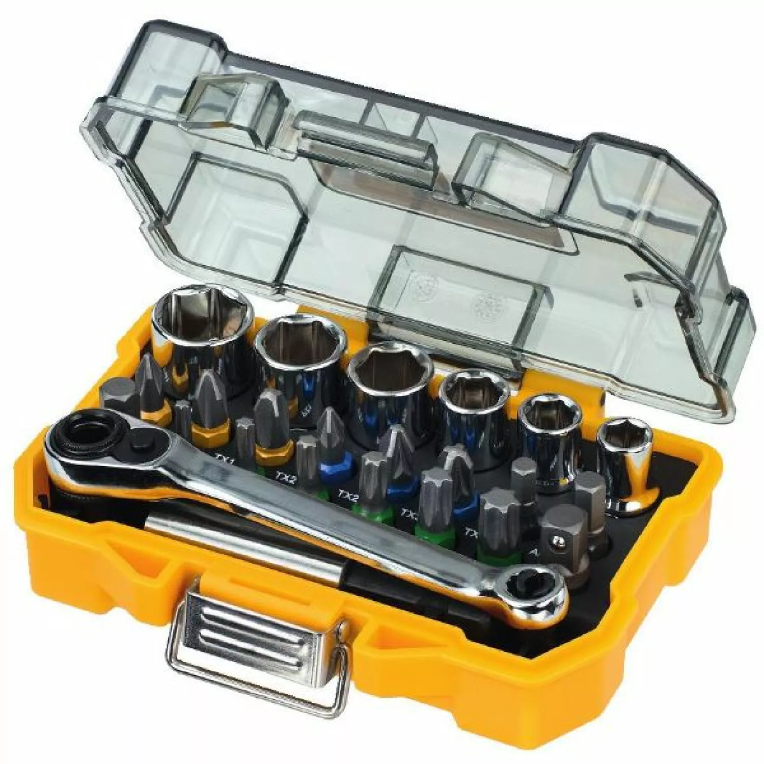 DeWALT DT71516 Jeu d'embouts et de douilles 24 pièces, avec cliquet-image