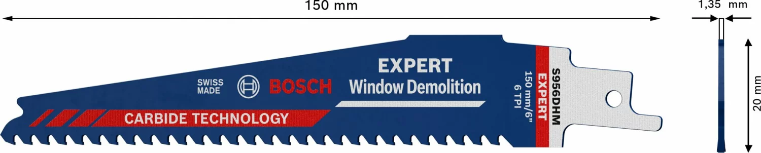 Bosch EXPERT 2608900385 - EXPERT Lame de scie sabre S956DHM Window Demolition-image