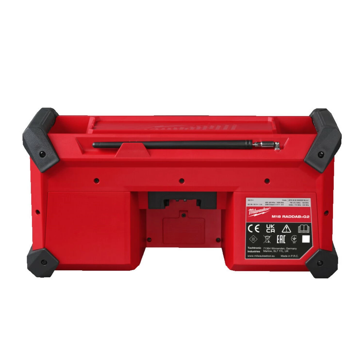 Milwaukee M18 RADDAB+G2-0 18V Li-ion batterie JOBSITE radio de chantier - DAB+-image
