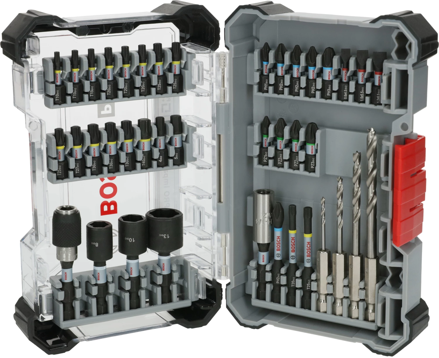 Bosch 2608521U87 Jeu assorti de 40 embouts de vissage à chocs PRO et de forets à bois-image
