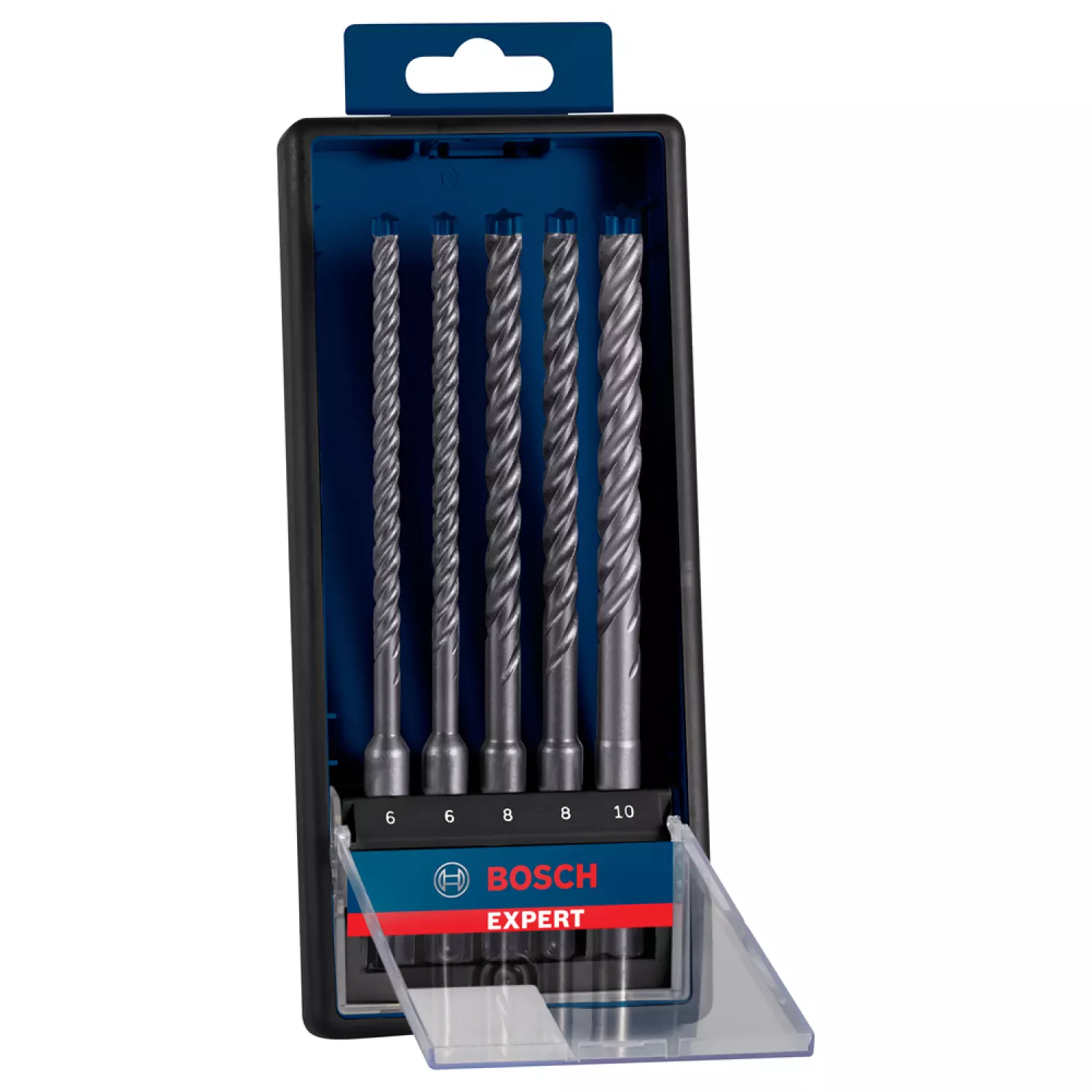 Bosch EXPERT 2608900198 - EXPERT Set 5-pièces SDS plus-7X, 6; 6; 8; 8; 10 mm dans cassette Robustline-image