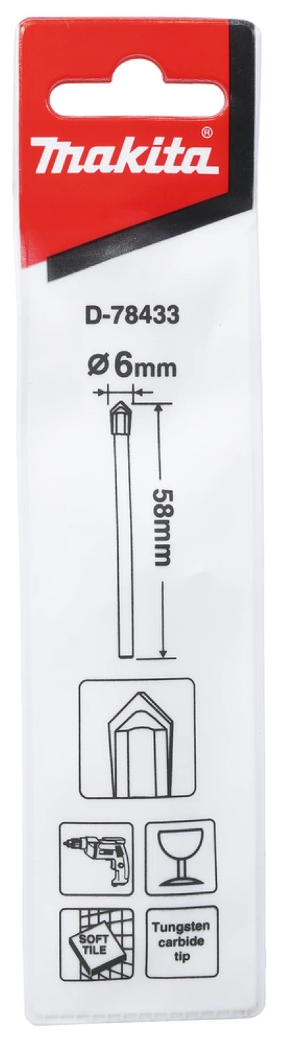 Makita D-78433 Glasboor - 6 x 58mm-image