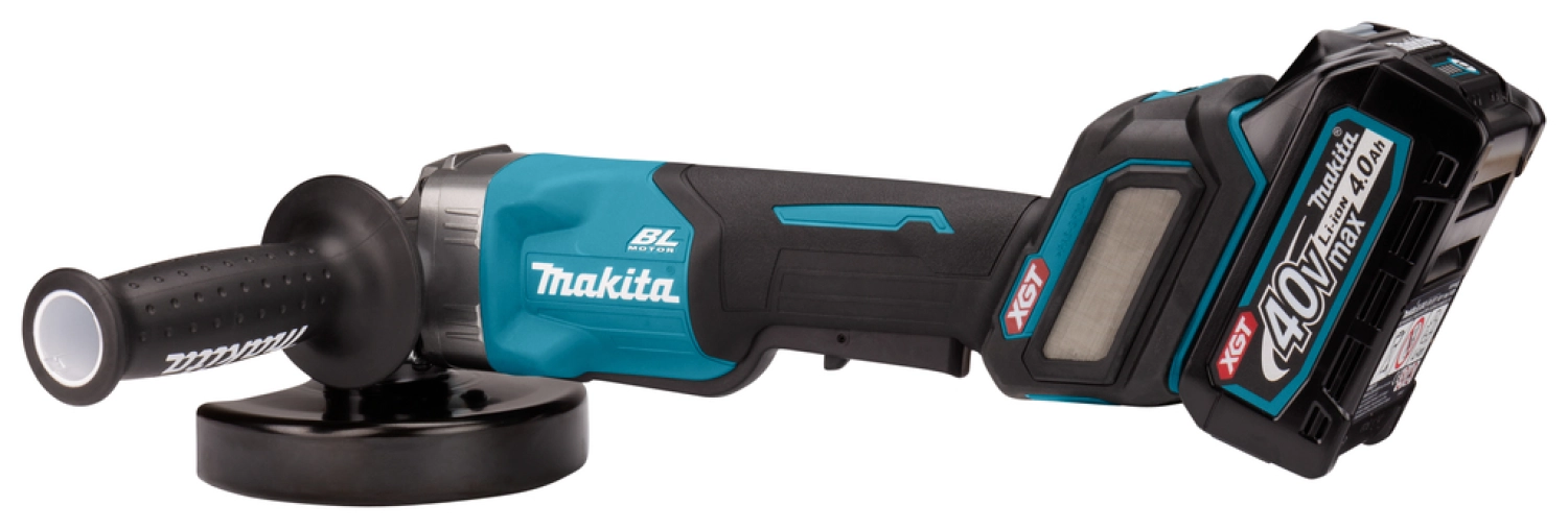 Makita GA032GM201 Meuleuse d'angle sans-fil - XGT 40V max Li-ion - 2 abtteries 4,0 ah - Mbox - 125 mm - Brushless-image