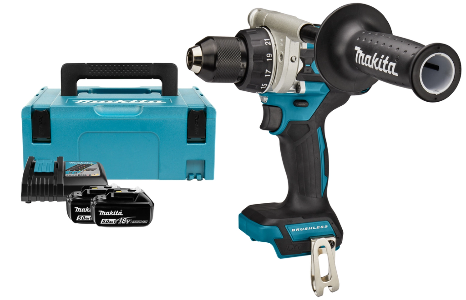 Perceuse visseuse sans-fil MAKITA DDF486RTJ - LXT 18V Li-ion - 2 batteries 5,0 ah - Mbox - 12 nm - Brushless-image