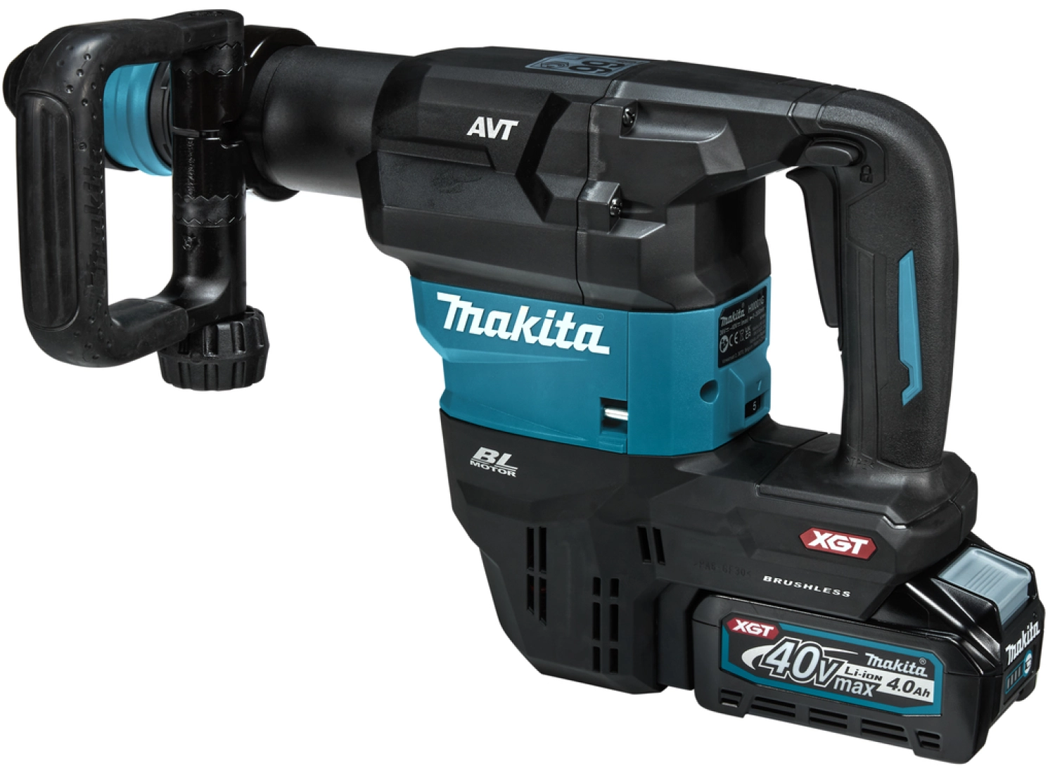 MAKITA HM001GM205 - Perforateur burineur sans-fil - - XGT 40V max Li-ionBatterie SDS -max - Kit complet 2x 4,0 Ah dans coffret - 9,4j - Brushless-image