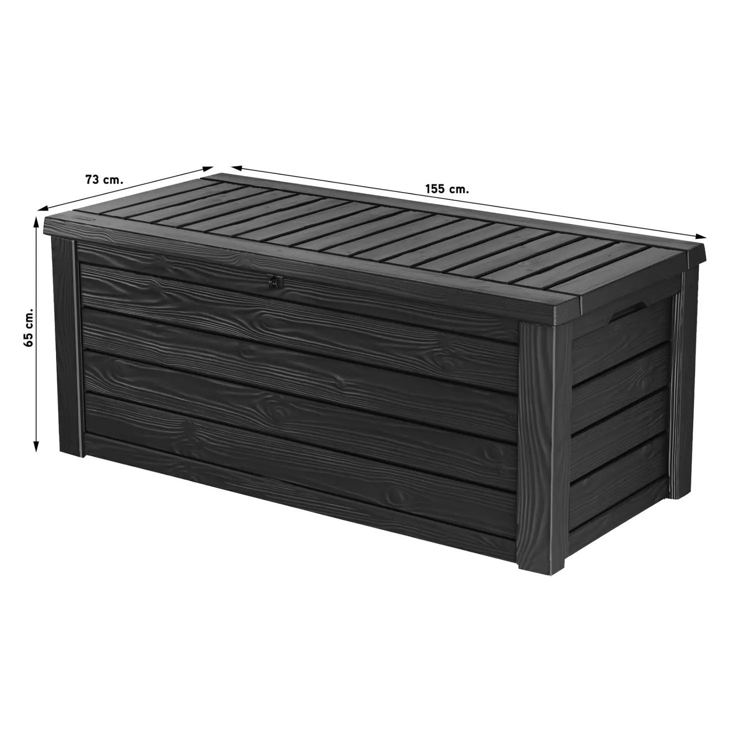 Keter 234590 Westwood Opbergbox - 570 L - 155x72.4x64.4 cm - Grafiet-image