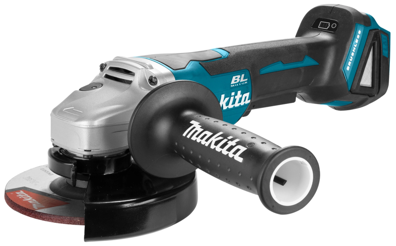 Makita DGA505RTJ 18V Li-Ion Accu haakse slijper set (2x 5.0Ah accu) in Mbox - 125mm - koolborstelloos - softstart-image