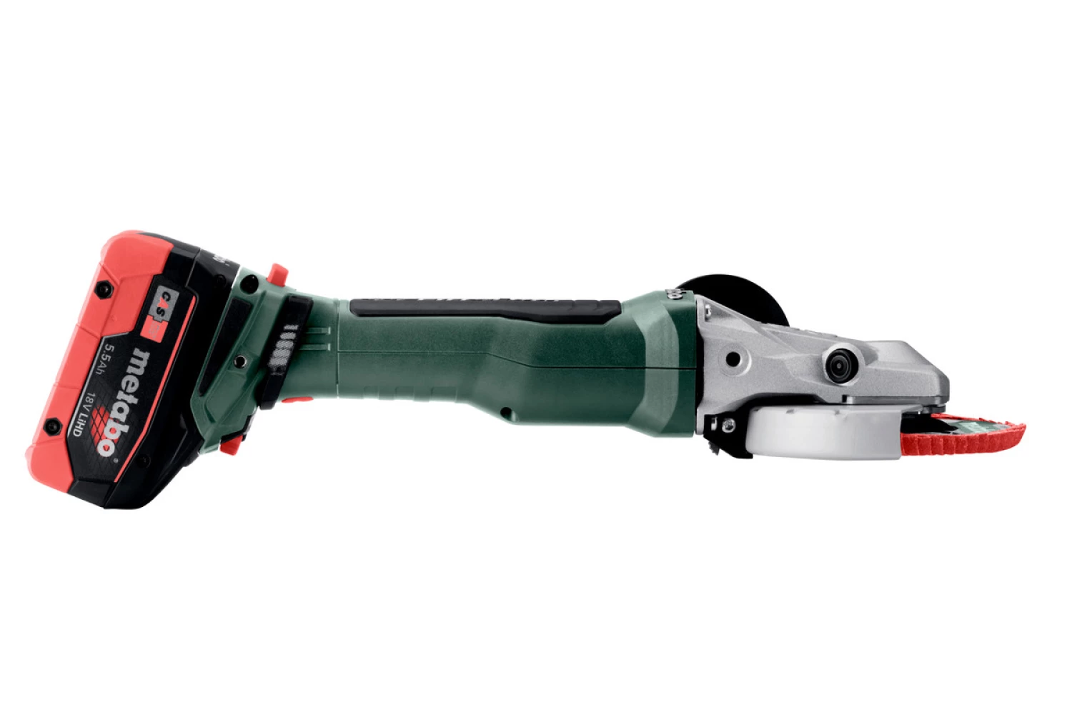 Metabo WVBF 18 LT BL 11-125 Quick 18V Li-ion Meuleuse d'angle à tête plate sans fil en MetaBox - 125mm-image