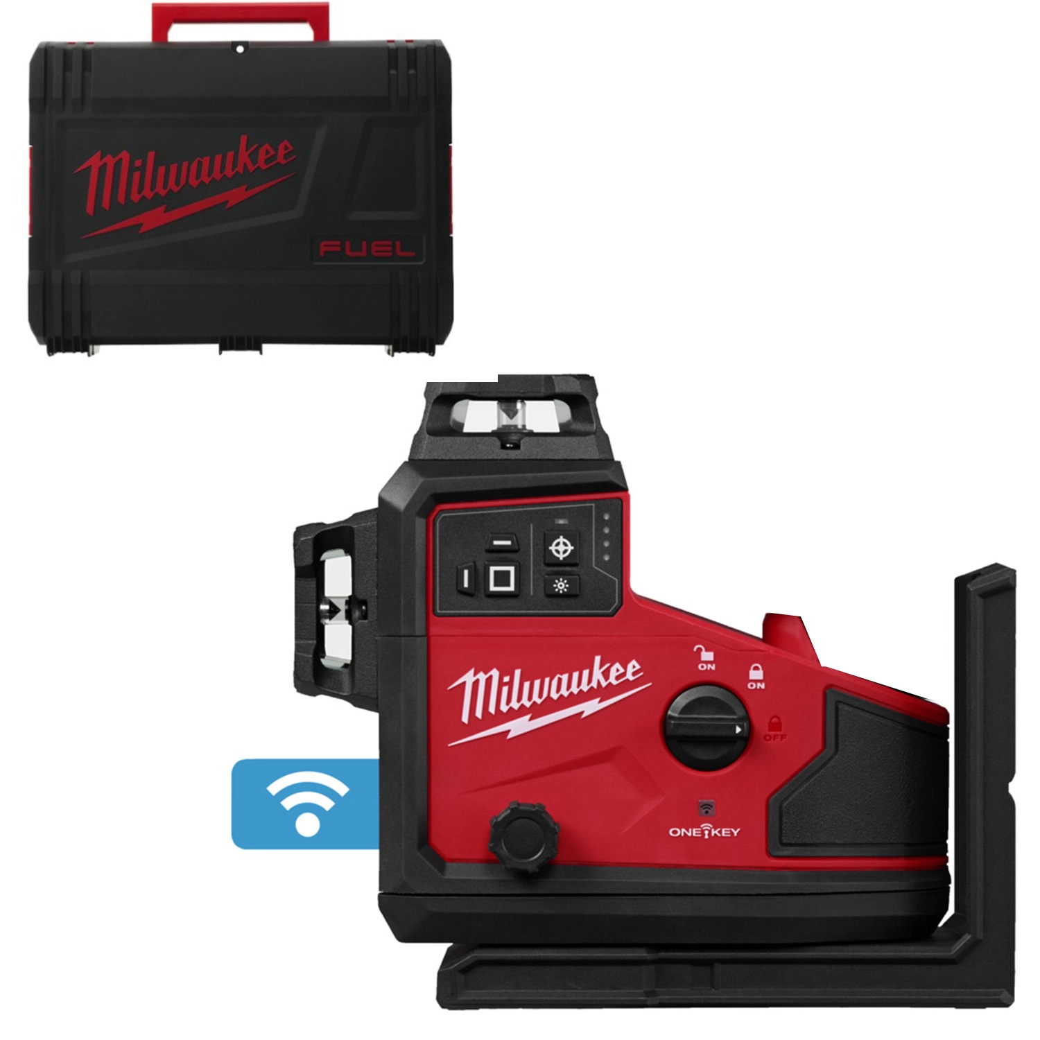 Milwaukee M12 A3PLO-0C 12V Li-ion accu Automatische driedimensionale laser body in koffer - 3x360°-image
