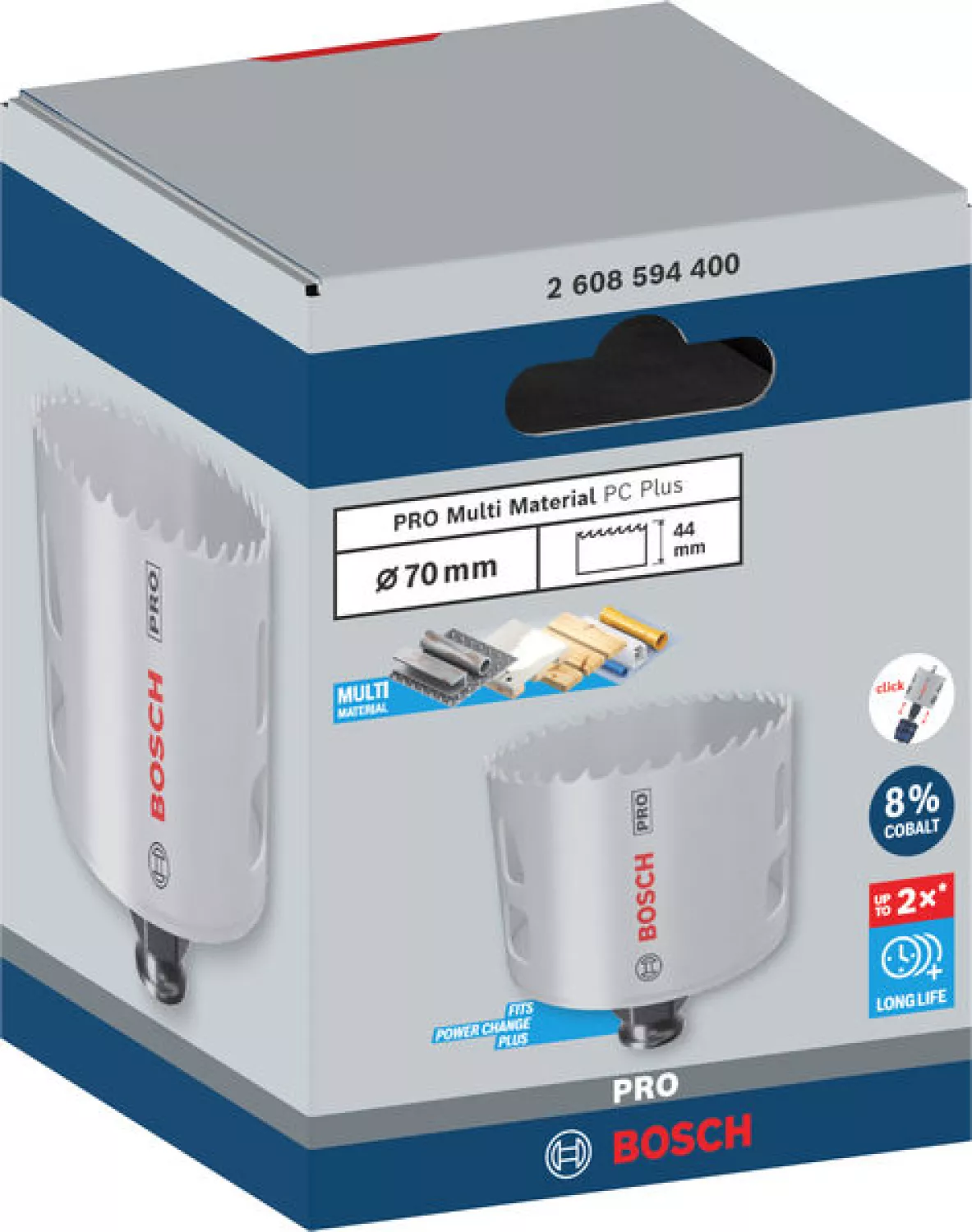 Bosch 2608594400 PRO Multi Material gatzaag met Power Change plus - 70 mm-image