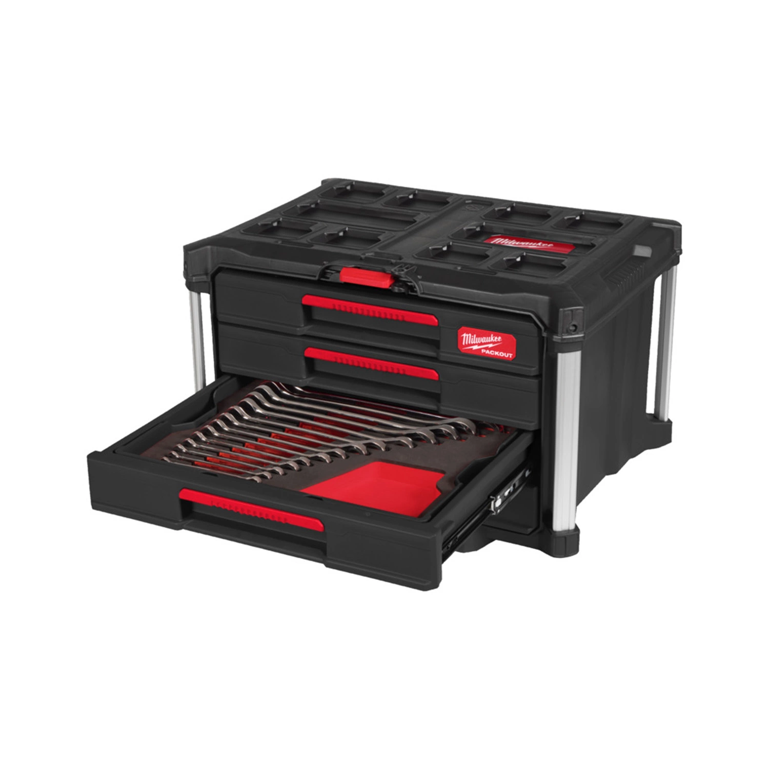 Milwaukee 4932501865 PACKOUT™ Gereedschapset in gereedschapskoffer - 62-delig-image