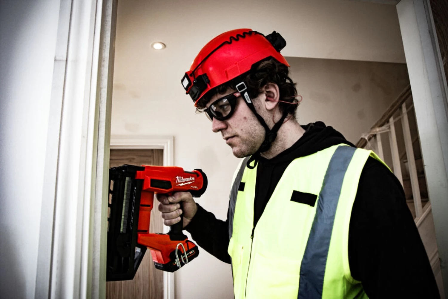 Milwaukee M18 FN16GS-0X 18V Li-ion accu rechte afwerktacker body in HD box - 16Ga - 25-64mm-image